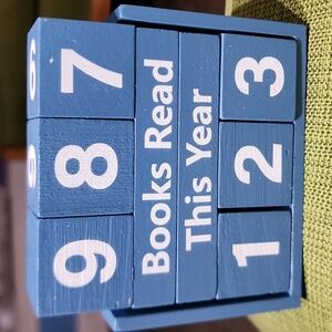 Wooden Book Tracker "Books Read This Year" cute gift idea ❤️